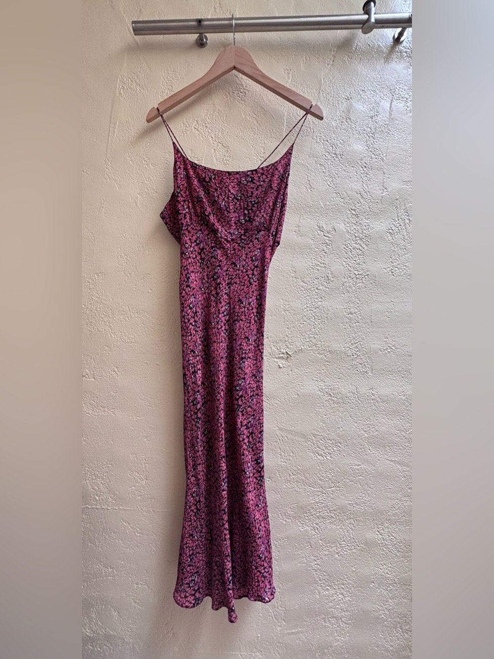 Vintage Nostalgia Pink Floral Slip Dress